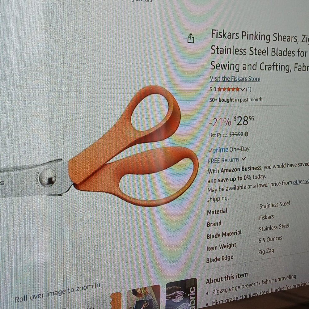 Fiskars Stainless Pinking Scissors - Picture 9 of 10